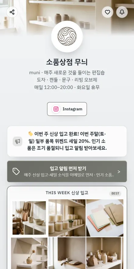 편집숍 페이지 미리보기